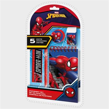 Spiderman 5 piece Stationary Set