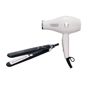 Voduz Hair Dryer and Hair Straightener Bundle