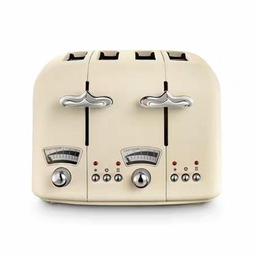 Delonghi Argento Range 4 Slice Toaster Cream
