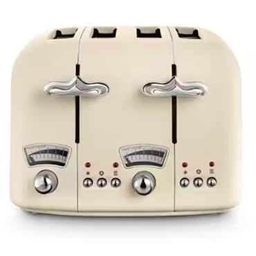 Delonghi Argento Range 4 Slice Toaster Cream