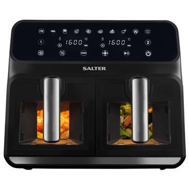Salter Dual Air Fryer Glass Window 7.6L