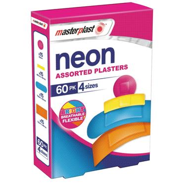Masterplast Neon Plasters 60 Pack