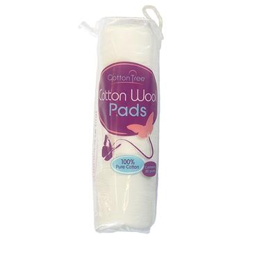 Cotton Tree Round Cotton Wool Pads 80 Pack