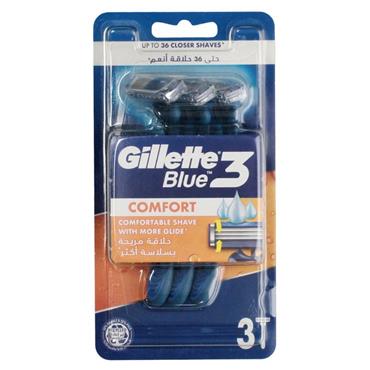 Gilette Blue Razors Disposable 3 Pack