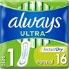 ALWAYS ULTRA INSTANT DRY PADS 16PK