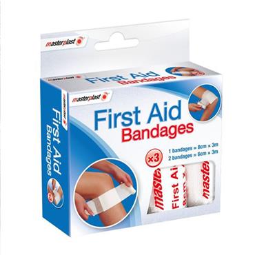 MASTERPLAST FIRST AID BANDAGES 3PK