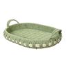 Sage Green Tray Paperrope Oval 44cm
