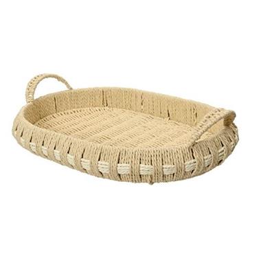 Natural Tray Paper Rope Oval 44cm