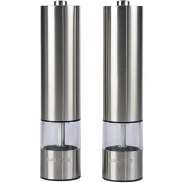 Salter Stainless Steel Electric Mill Set