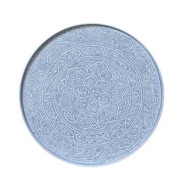 Vintage Blue Deco Plate 60cm
