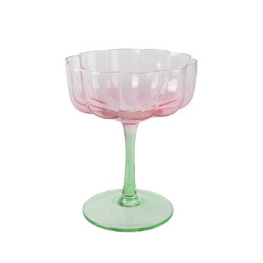 Champagne Glass Transparent Colorflow 13cm