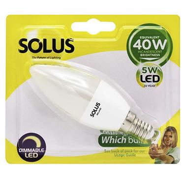 Solus 40W = 6W Ses Candle Led Dim Smd