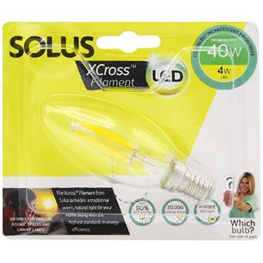 Solus 40W Ses Candle Xcross Led