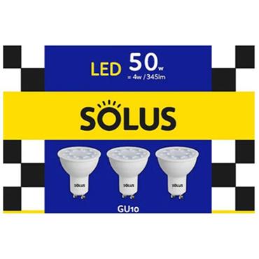 Solus Gu10 Smd Led 50W=7W Non Dim 3 Pack