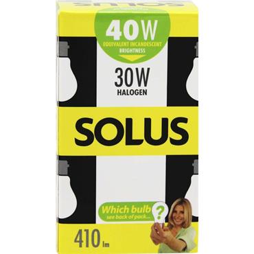 Solus 40W=30W Bc Clear A55 Halogen