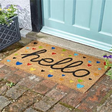 Hearty Hellow Doormat 75x45cm