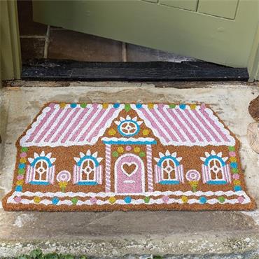 Smart Christmas Doormat Gingerbread House