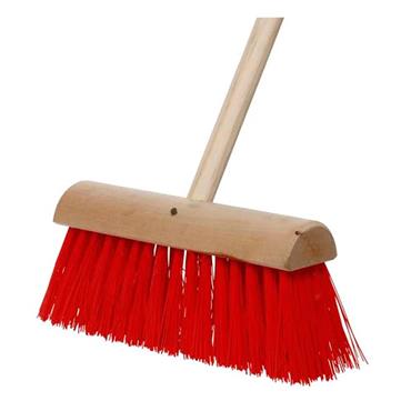 Varian Red Yard Brush C/W Clamp 14"