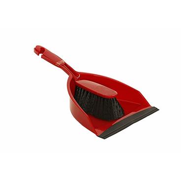 Varian Dustpan Set Red