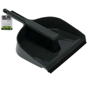 DUSTPAN AND BRUSH PP GREEN