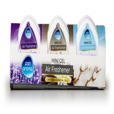 Pan Aroma Mini Gel Air Freshener 3 Pack
