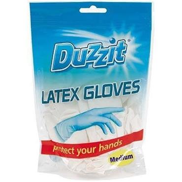 Duzzit Latex Gloves Medium 18 Pack