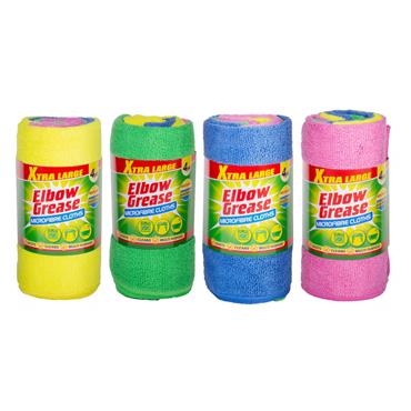 Elbow Grease Microfibre Cloths 4 Pack