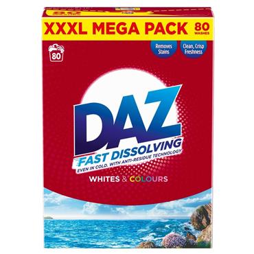Daz Powder Whites & Colours 80 Wash