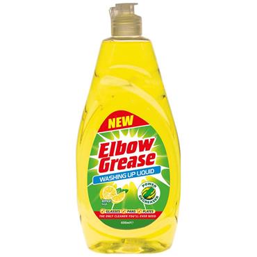 Elbow Grease Washing Up Liquid Lemon  600ml