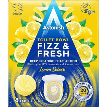 Astonish Fizz Fresh Lemon Splash 8 Pack
