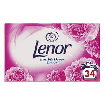 LENOR TUMBLE DRYER SHEETS PINK BLOSSOM 34PK