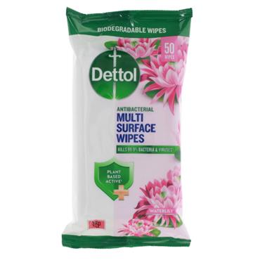 DETTOL MULTI SURFACE WIPES LILY 50'S