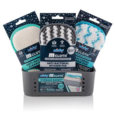 Minky Antibac Cleaning Set + Basket 3Pce