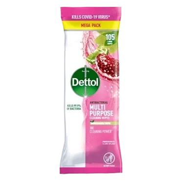 Dettol Antibac Cleaning Wipes Pom&Lim 105Pk