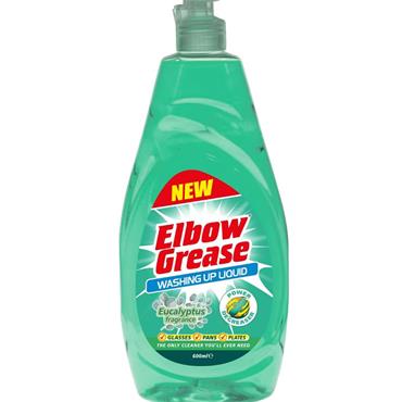 ELBOW GREASE EUCALYPTUS WASHING LIQUID 600ML