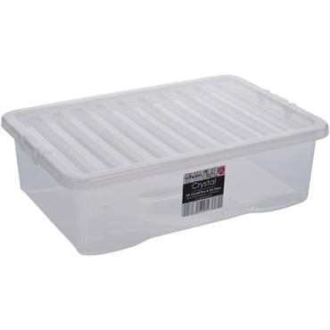 CRYSTAL UNDERBED STORAGE BOX & LID 32LTR