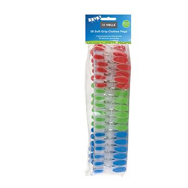 De Ville Soft Grip Pegs Pack