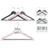 CLOTHES HANGERS SET WOOD 3PCS