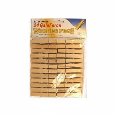 GALEFORCE WOODEN SPRING PEG PK24 0091-00