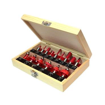 Faithfull Router Bit Set Â½" 15 Piece