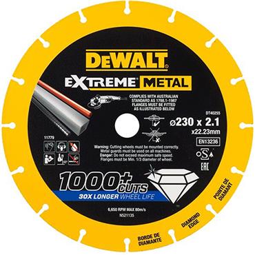 Dewalt 54V Cut Off Saw Blade 230mm Dt40255Qz