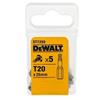 Dewalt Torx Bit T20 25mm 5Pk Dt7255-Qz