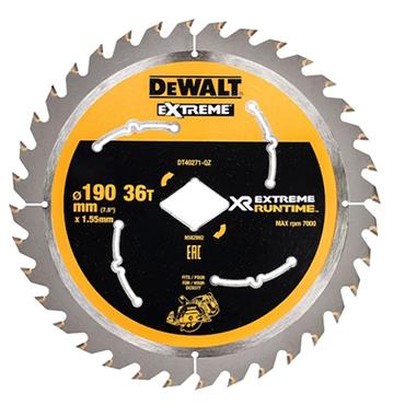 Dewalt XR 190mm Diamond Bore 36T Dt40271