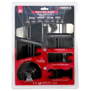 Abracs Wood/Metal Multitool Set 8 Piece