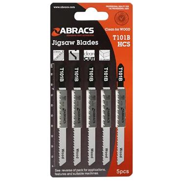 Abracs Jigsaw Blades Wood 5 Piece