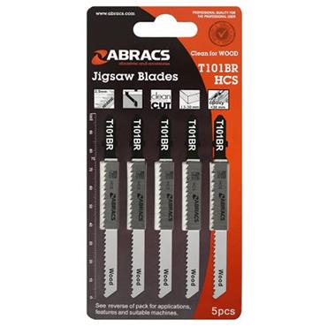Abracs Jigsaw Blades Wood 5 Piece