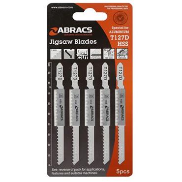Abracs Abt127D Jigsaw Blades Aluminium 5 Pce