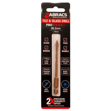 Abracs Glass & Tile Bit 5.5mm X 90mm
