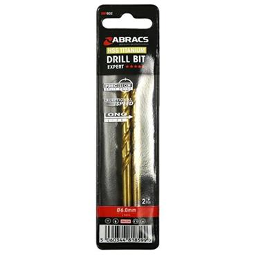 Abracs Tin Coated Hss Drill Bit 6mm