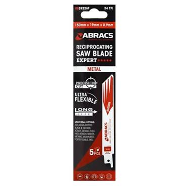 Abracs Recip Blades Metal 150mm 5 Pack